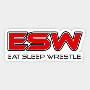 Eat Sleep Wrestle Logo Shirt Sticker